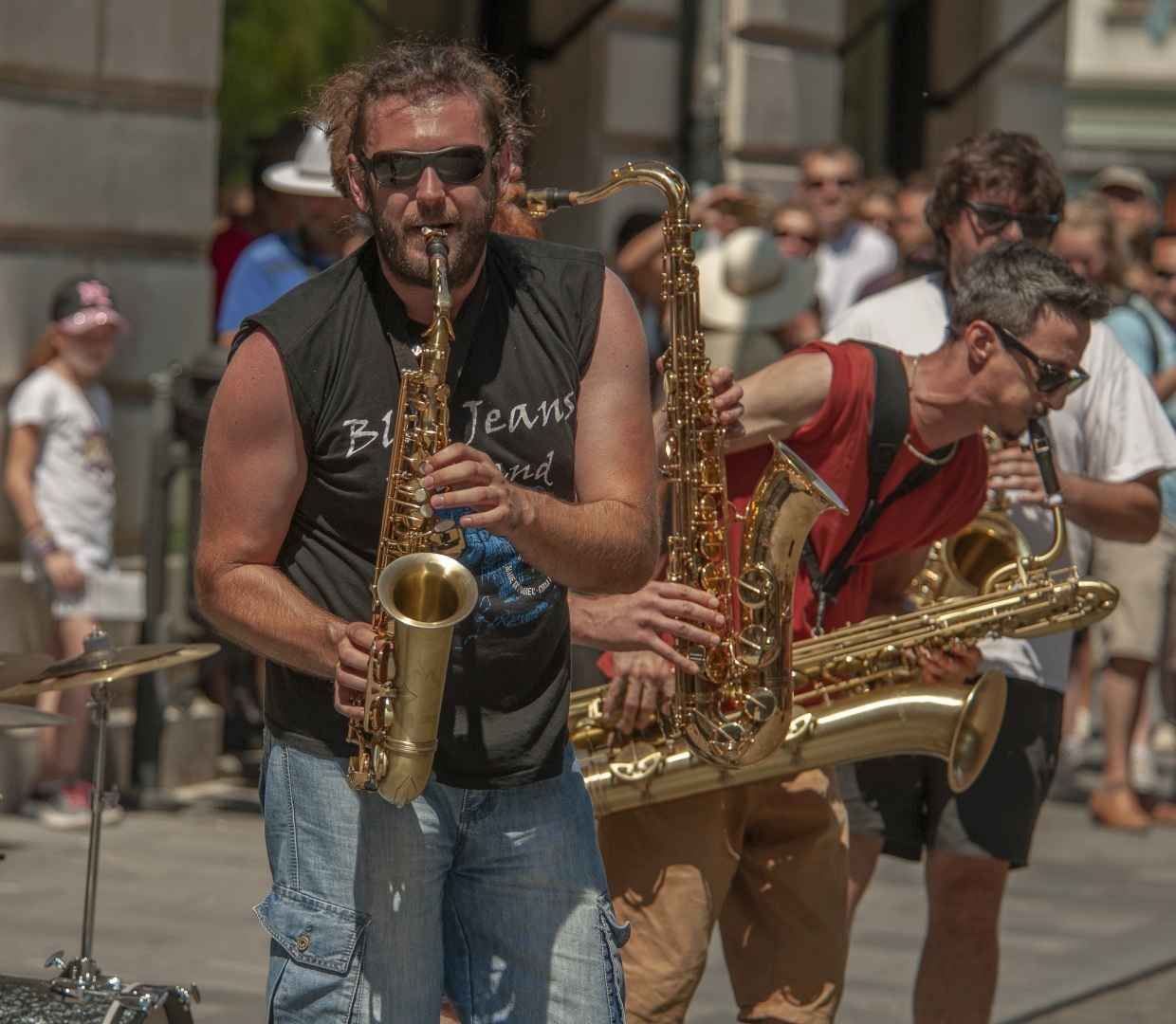 Slovenië - Ljubljana - Straatmuzikanten